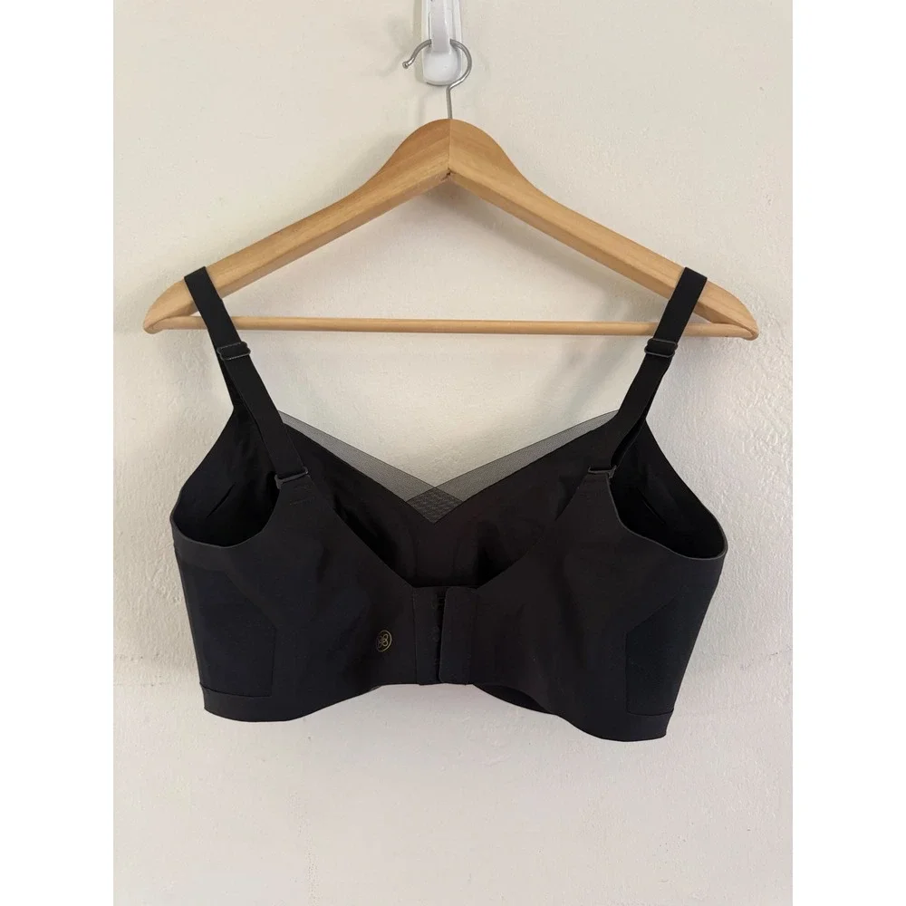Honeylove Crossover Bra Set of 2 Black Wire Free Support 36D/DD